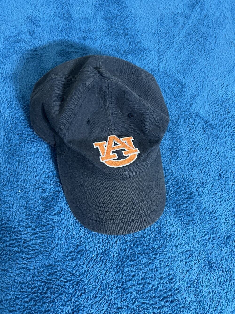 Vintage Auburn Tigers Captivating Headwear Navy Blue Cotton Dad Hat Adjustable